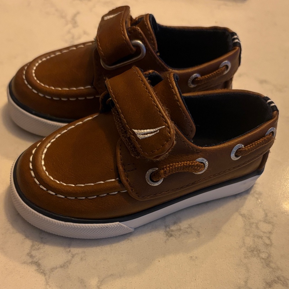 Nautica Tan Kids Moccasins